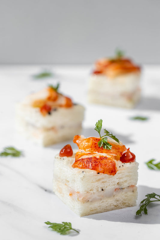 Lobster & Black Truffle Petit Sandwich, Basil & Tomato (12pcs)