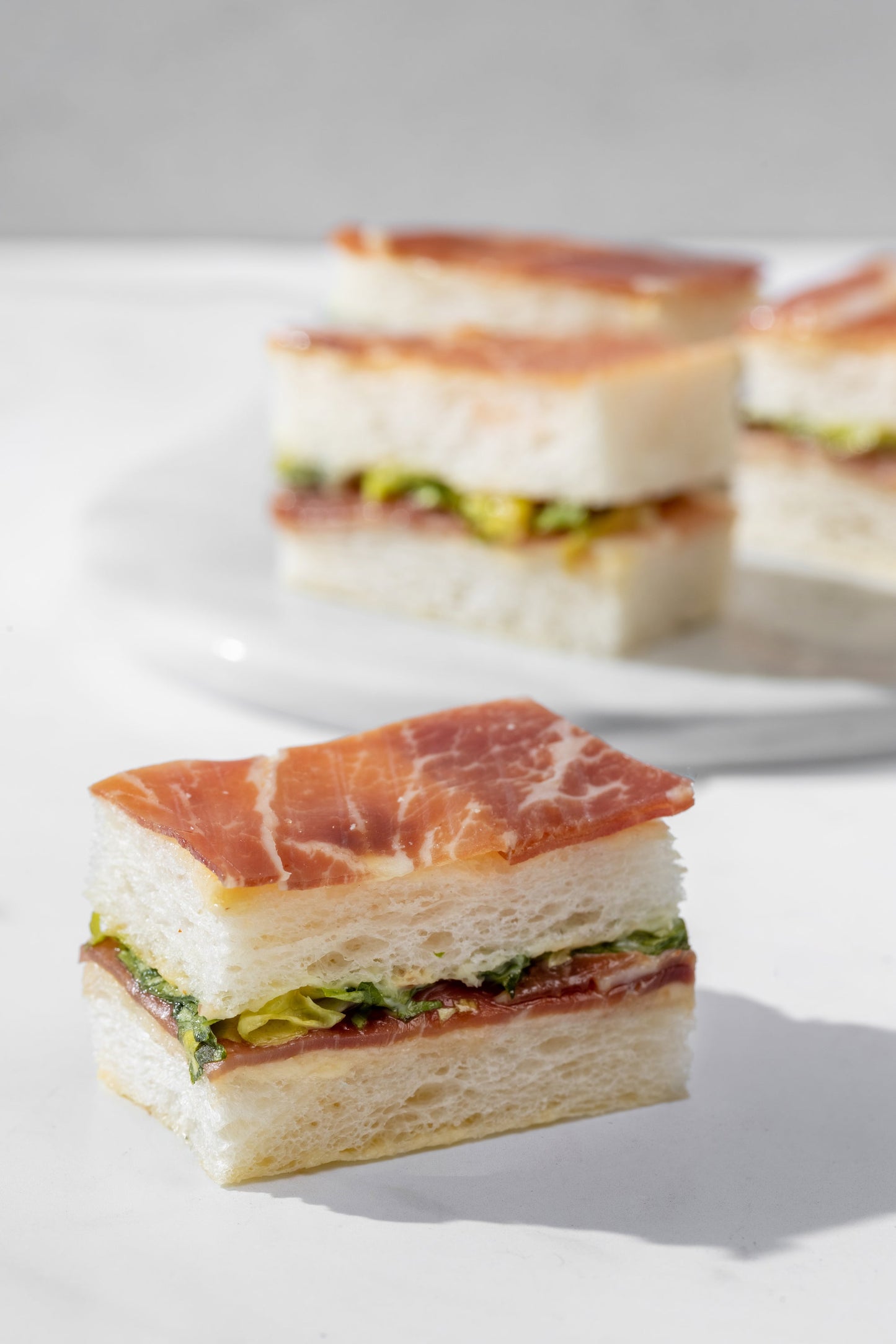 Basque Cured Ham & Espelette Chili Finger Sandwich (12pcs)