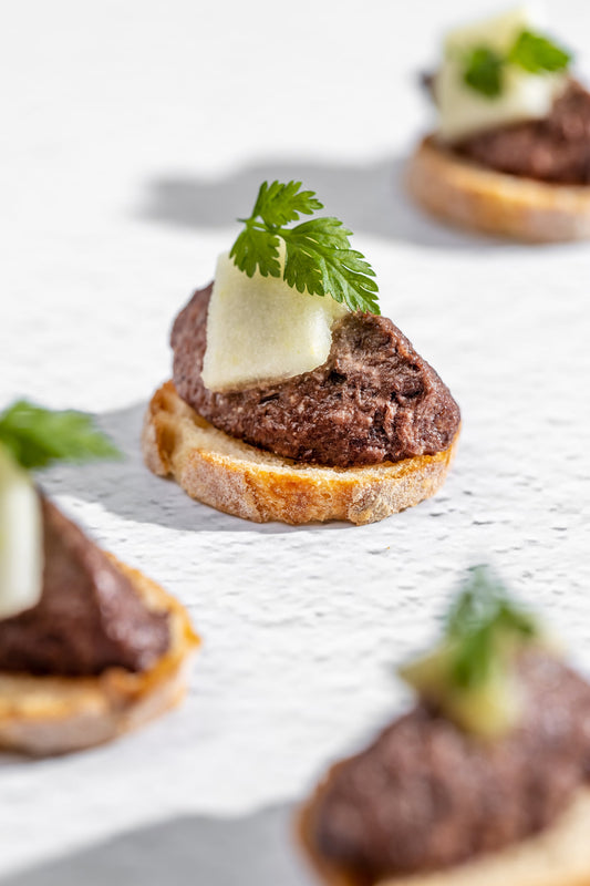 Basque Boudin Noir, Granny Apple Compote on Toasted Baguette (12pcs)