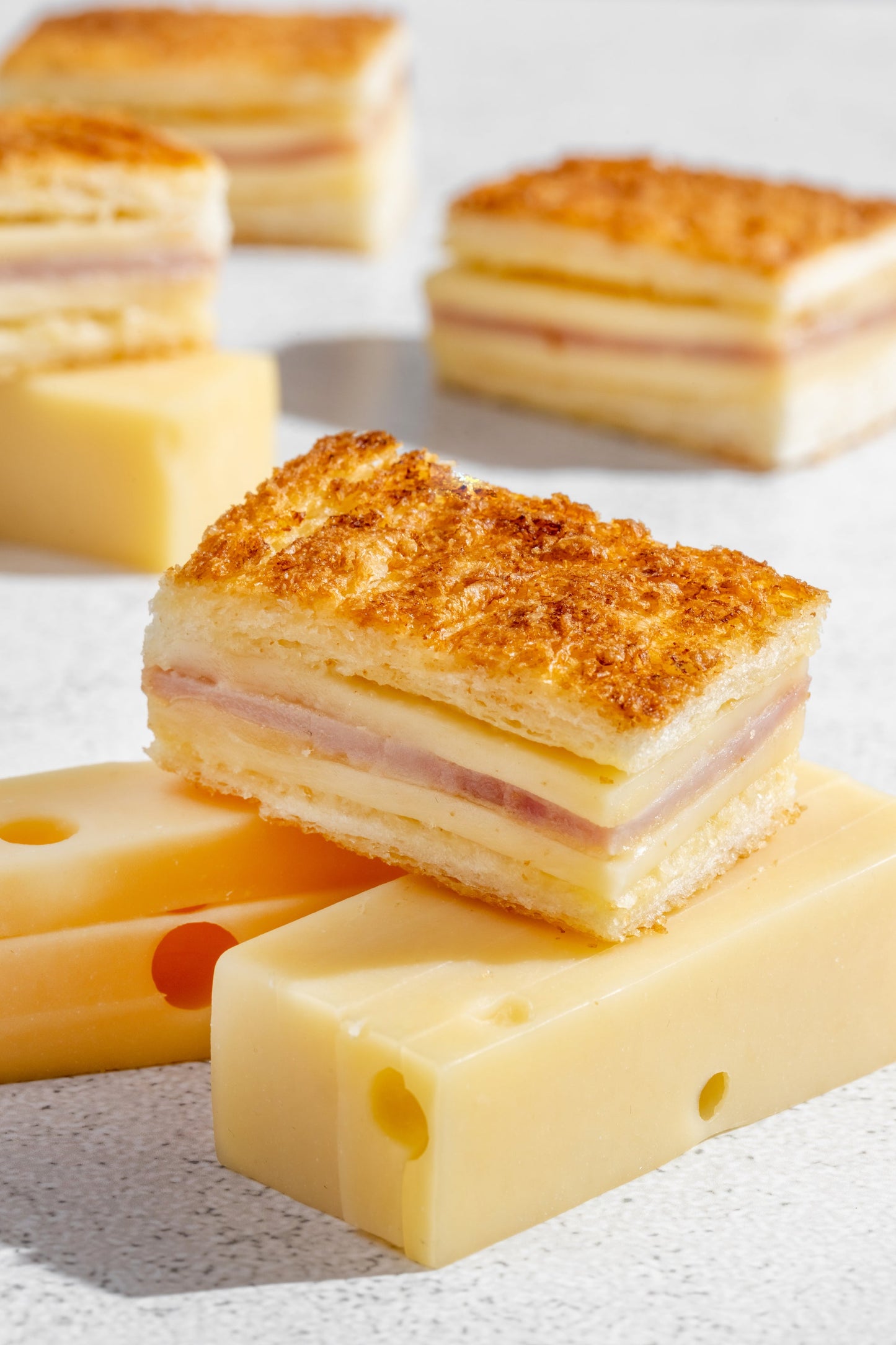 Mini Croque Monsieur, Ham & Cheese Mini Sandwich (12pcs)