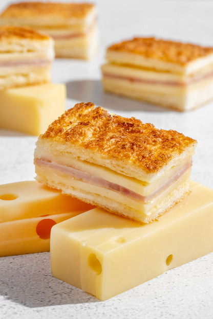 Mini Croque Monsieur, Ham & Cheese Mini Sandwich (12pcs)