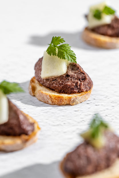 Basque Boudin Noir, Granny Apple Compote on Toasted Baguette (12pcs)