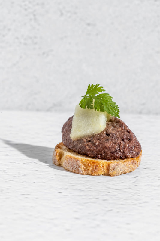 Basque Boudin Noir, Granny Apple Compote on Toasted Baguette (12pcs)